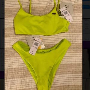 Neon green bikini